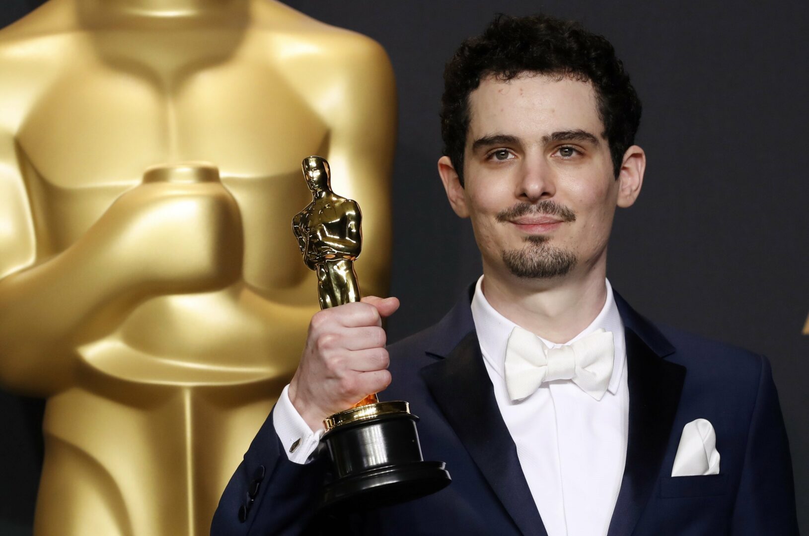 Damien Chazelle alla premiazione dell'Oscar come miglior regia nel 2017